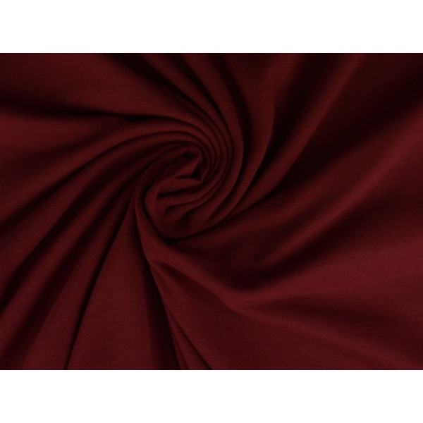 Katoen tricot - Bordeaux rood