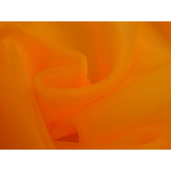 Organza stof - Oranje