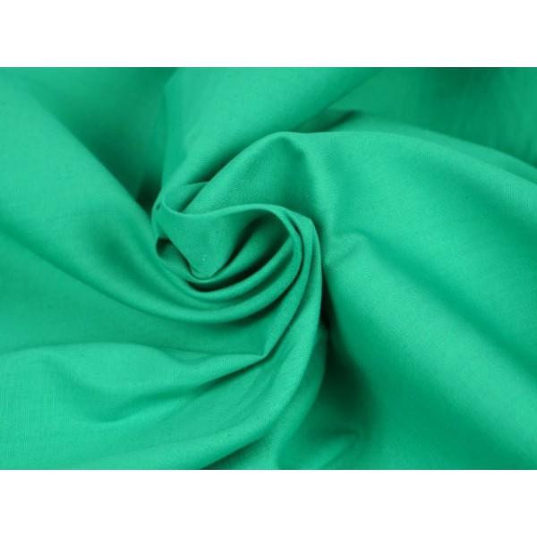 Poplin katoen turquoise - Katoenen stof op rol