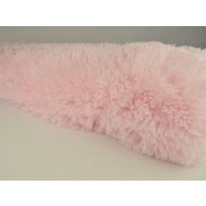 Langharig bont stof - Baby roze - Pluche stoffen