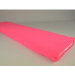 Chiffon stof - Neon roze