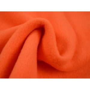 Fleece stof - Donker oranje