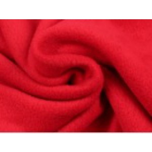 Fleece stof - Rood