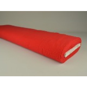 Mousseline stof rood - Katoenen stof op rol