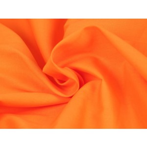 Poplin katoen oranje - Katoenen stof op rol