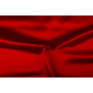 Satijn 50m rol - Rood - 100% polyester