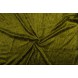 Velour de pannes khaki groen - 45m stof op rol