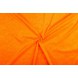 Velour de pannes oranje - 45m stof op rol