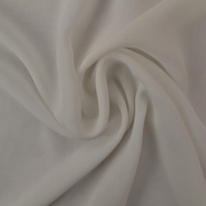 Chiffon stof gebroken wit