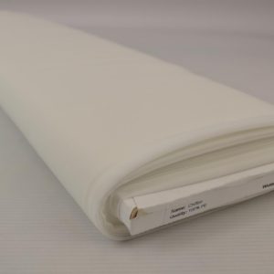 Chiffon stof gebroken wit op rol