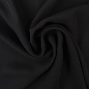 Zwarte chiffon stof