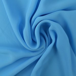 Chiffon stof aqua blauw