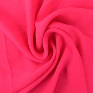 Neon roze chiffon stof