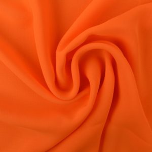 Oranje chiffon stof