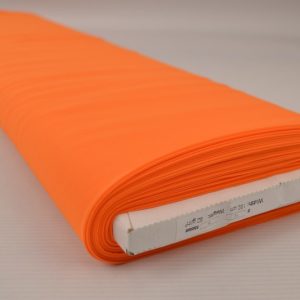 Oranje chiffon stof op rol
