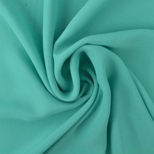 Turquoise chiffon stof