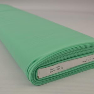 Mintgroen chiffon stof op rol