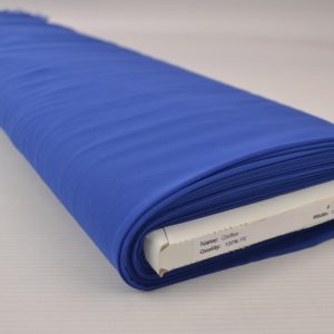 Blauwe chiffon stof op rol