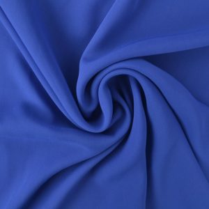 Blauwe chiffon stof