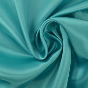 Turquoise satijn stof