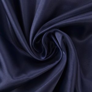 Marineblauw satijn stof
