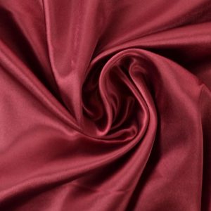 Bordeaux rood satijn stof