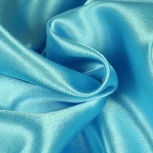 Satijn stof - Aqua blauw