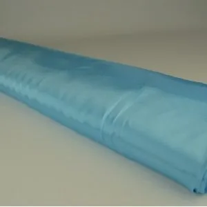Satijn stof - Aqua blauw - Rol