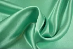 Satijn stof - Mintgroen