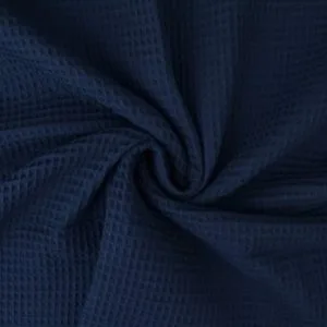 Wafelstof - Navy