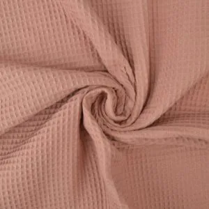 Wafelstof - Oud roze