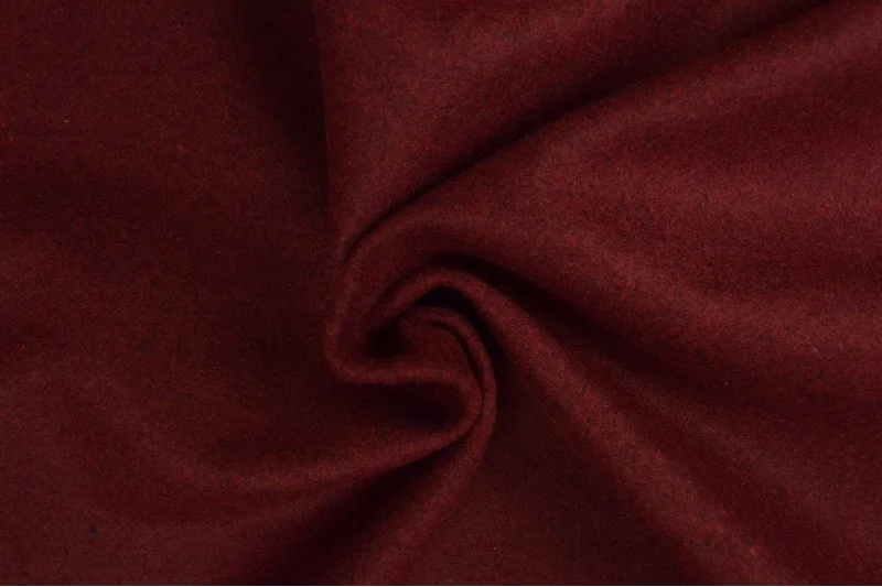Wol stof - Bordeaux rood