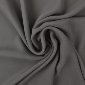 Donkergrijs chiffon stof