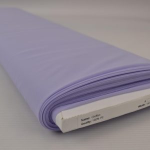 Lavendel chiffon stof op rol