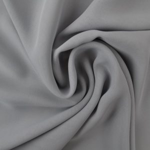 Zilvergrijs chiffon stof