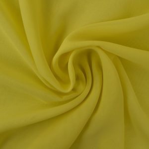 Lichtgeel chiffon stof