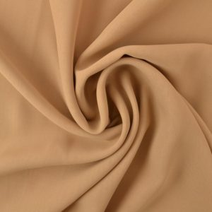 Chiffon stof donker beige