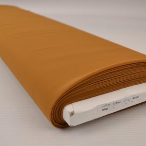 Chiffon stof donker okergeel op rol