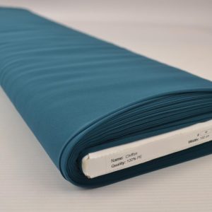 Chiffon stof donker petrol op rol