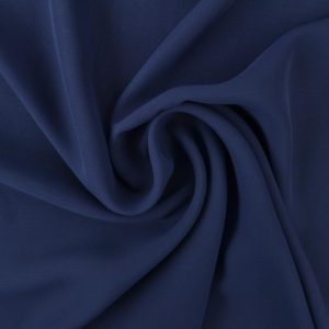 Chiffon stof marineblauw