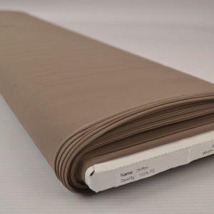 Chiffon stof taupe op rol