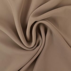 Chiffon stof taupe