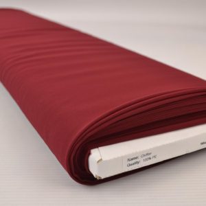 Bordeaux rood chiffon stof op rol