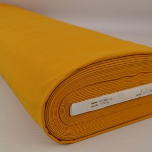 Okergeel brandvertragende stof 300cm breed op rol