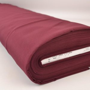 Brandvertragende bordeaux rode stof 300cm breed op rol