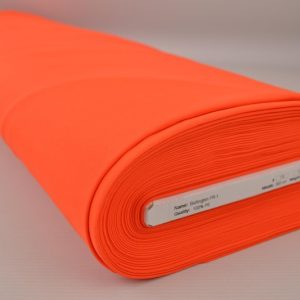 Oranje brandvertragende stof 300cm breed op rol