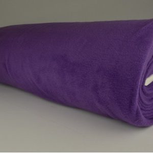 Fleece stof - Paars - Rol