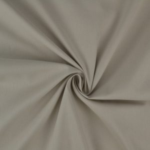 Poplin katoen - Zandgrijs