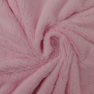 Zachte bont stof - Baby roze