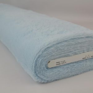 Zachte bont stof - Baby blauw - Rol